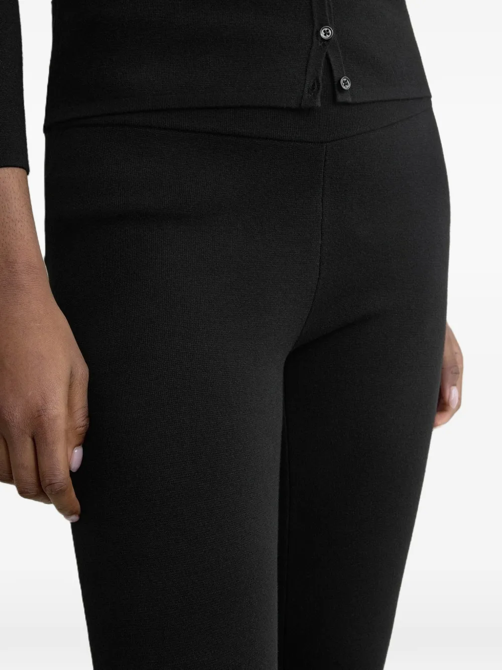  Toteme Capri Stretch Trousers - Black 