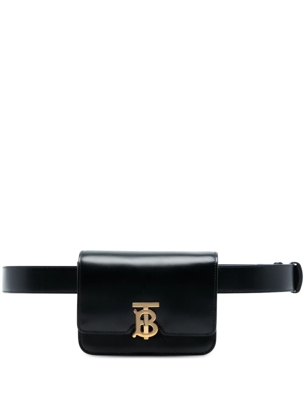 Burberry Pre-Owned 2018-2023 Leather TB belt bag - Nero