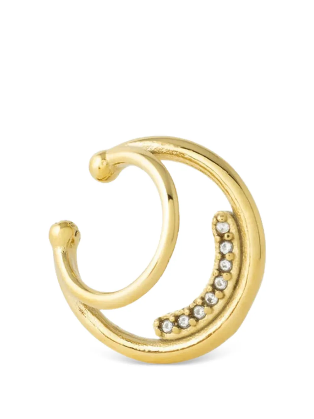 YPARIS Maris G embellished circle ear cuff - Gold