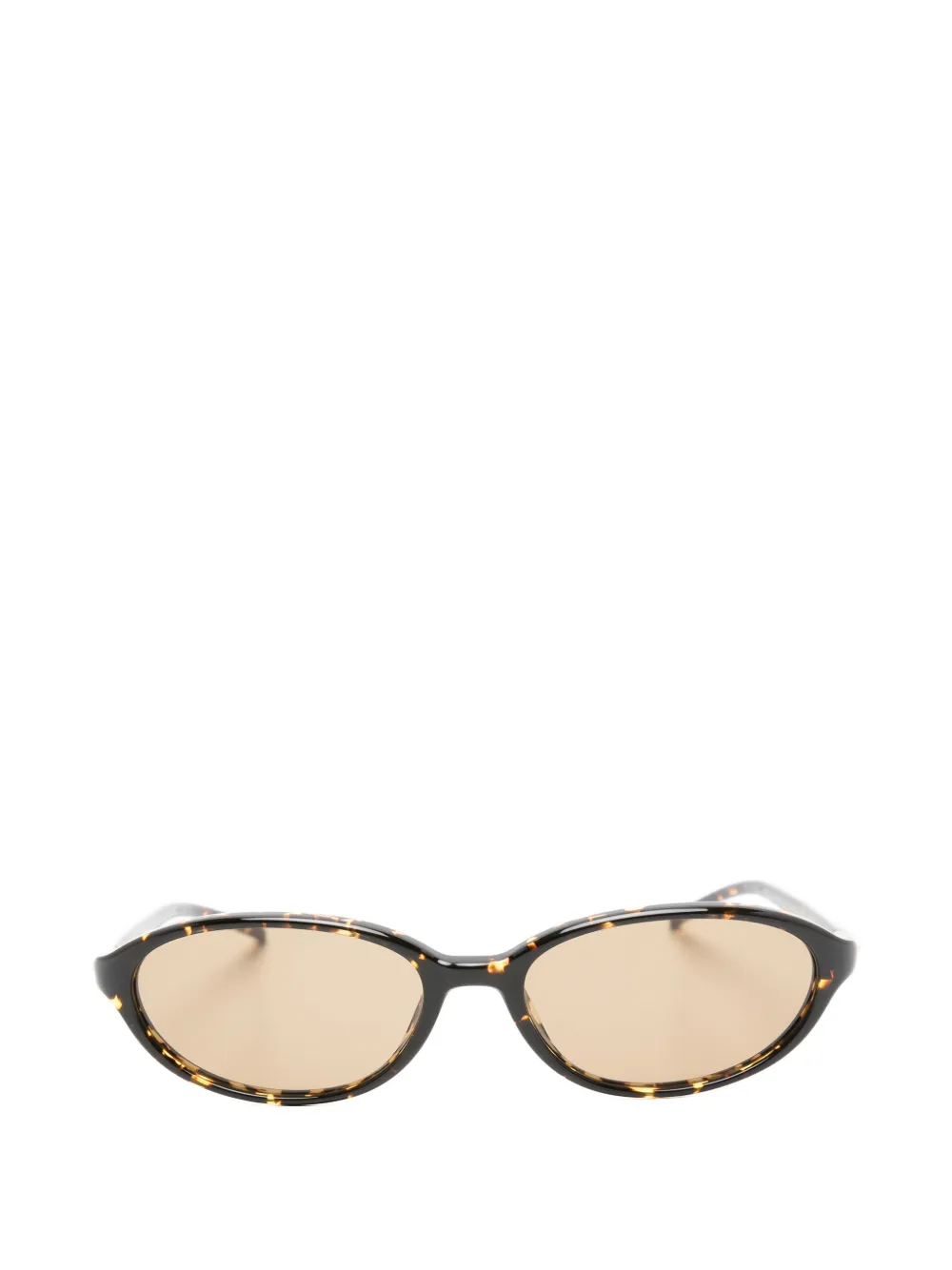 Chimi Ellipse Oval-frame Sunglasses In Brown