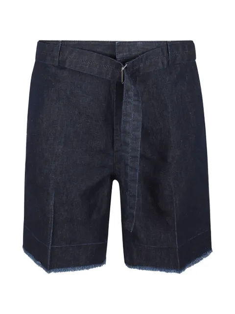 Lanvin frayed belt shorts
