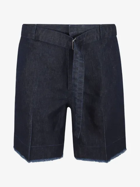 Lanvin frayed belt shorts