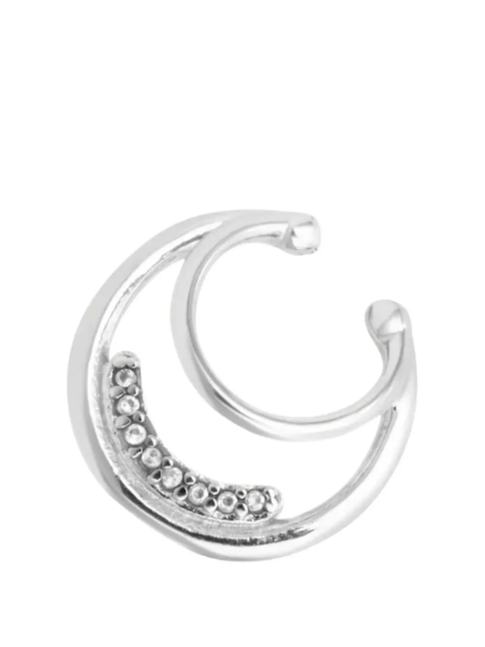 YPARIS Maris G crescent metal ear cuff - Argento
