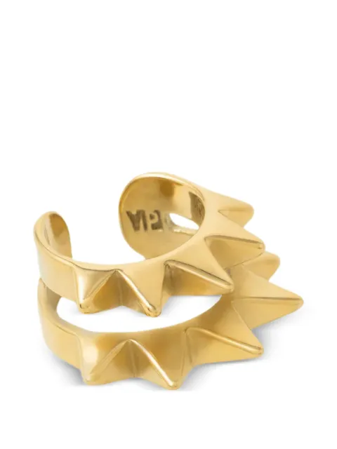 YPARIS Pike double G spiked metals ear cuff