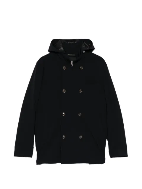 Montecore double-breasted hooded jacket