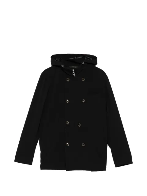 Montecore double-breasted hooded jacket