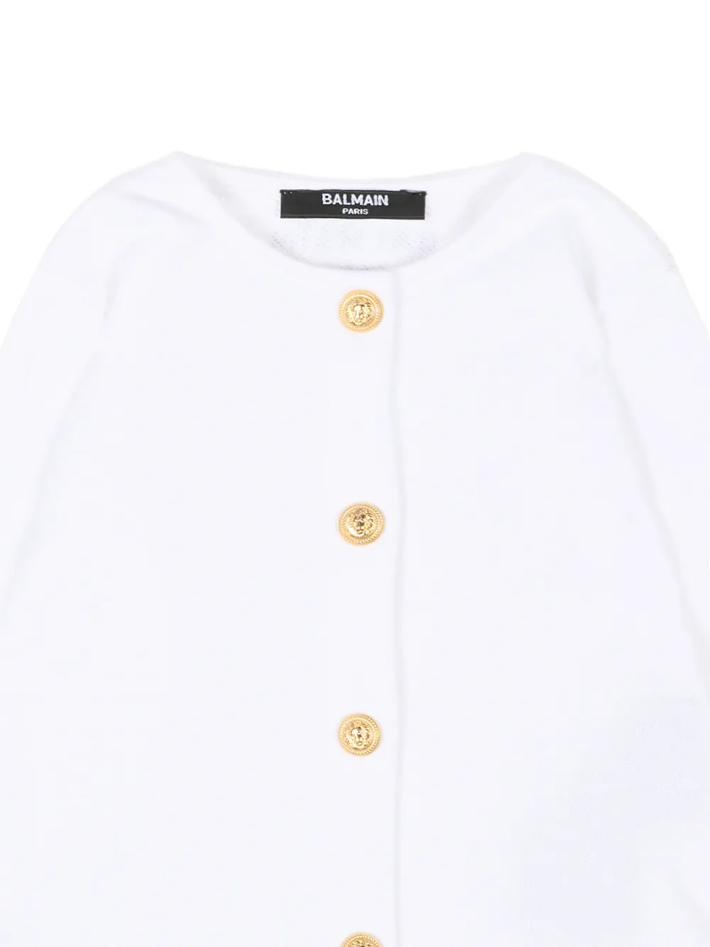  Balmain Kids Buttoned Jacket - White 