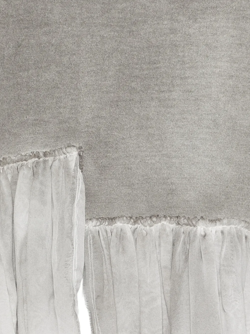  Avant Toi Ruffled T-shirt - Grey 
