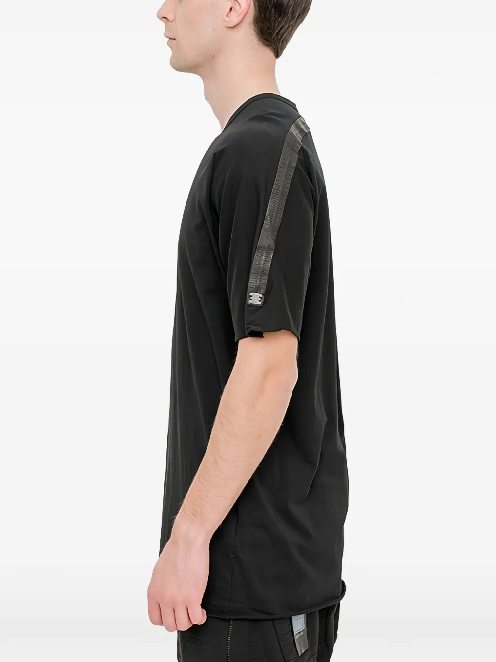 69 BY ISAAC SELLAM Horizon cotton T-shirt Zwart
