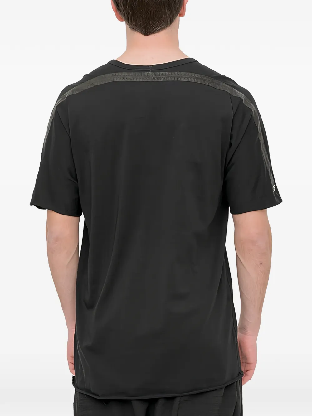 69 BY ISAAC SELLAM Horizon cotton T-shirt Zwart