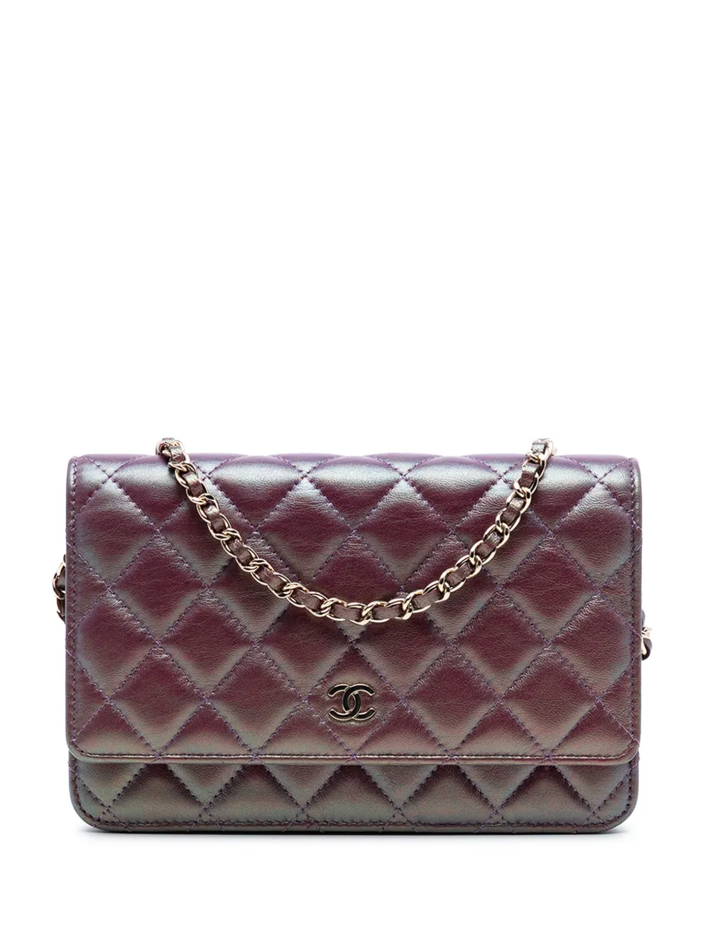 샤넬 프리오운드 2020 CC 퀼팅 이리데슨트 램스킨 체인 지갑 크로스 백 I0G47X3YYRHDN7T3