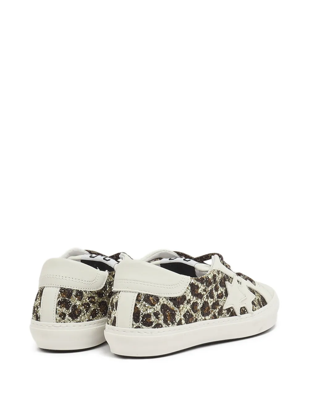 2 Star Kids Sneakers met luipaardprint Bruin