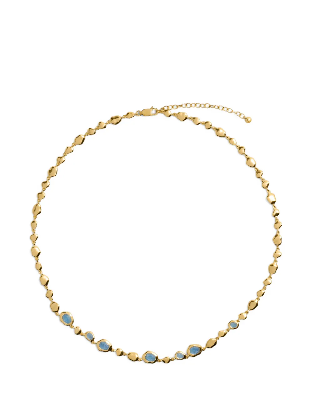 Monica Vinader Odyssey aquamarine necklace - Oro
