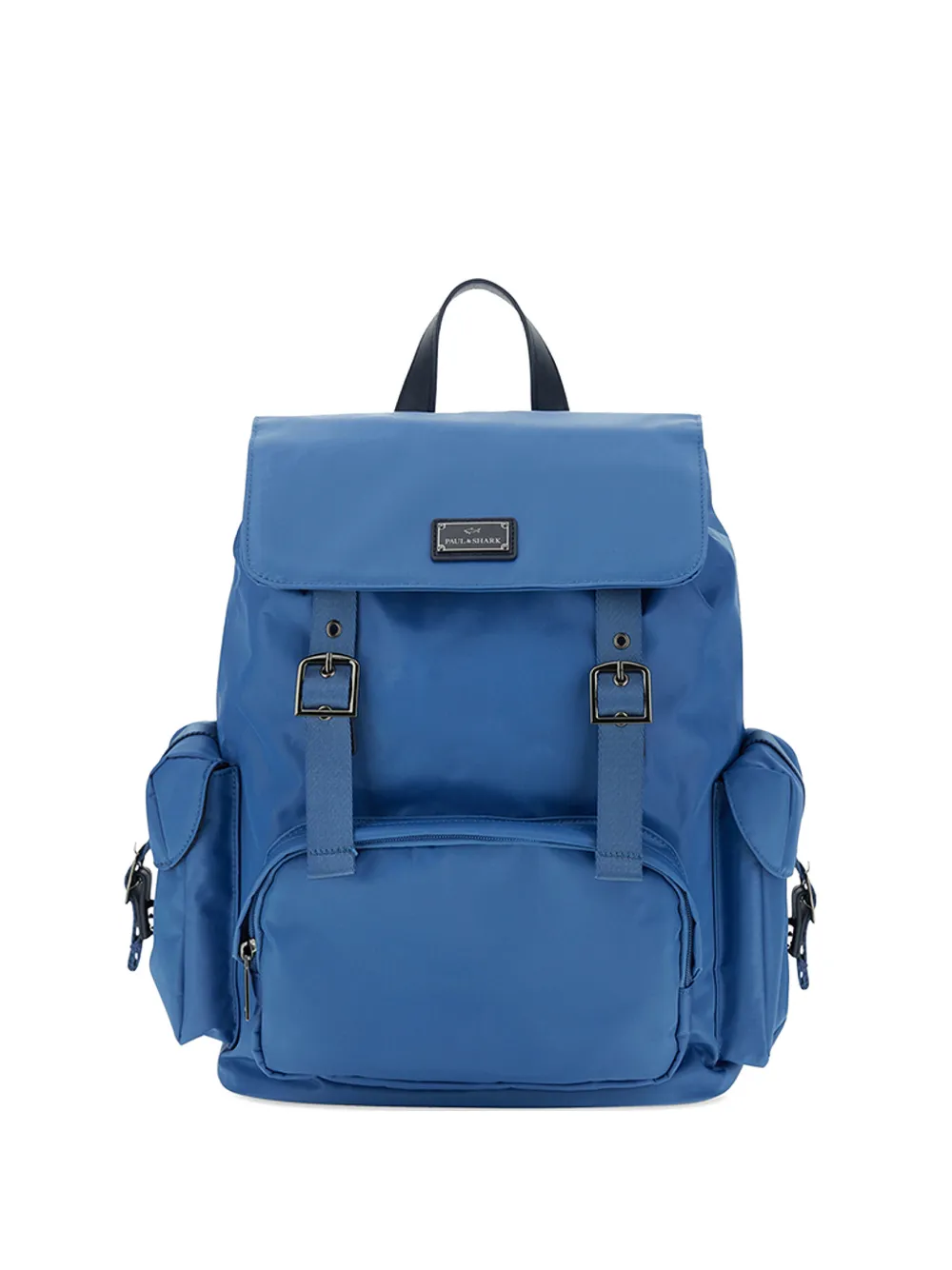 Paul & Shark Milano leather-trim backpack - Blu