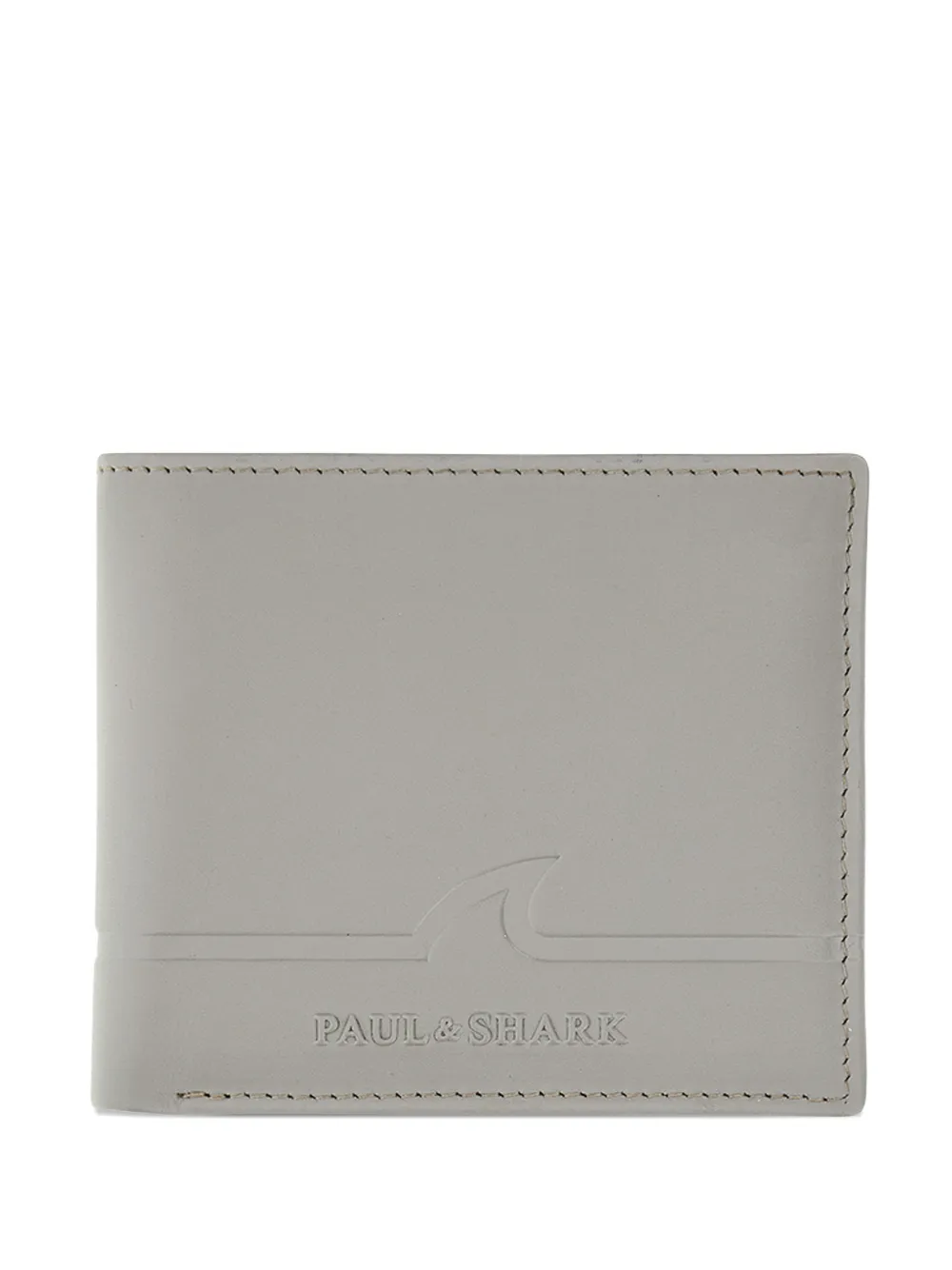 Paul & Shark fin-embossed leather billfold wallet - Toni neutri