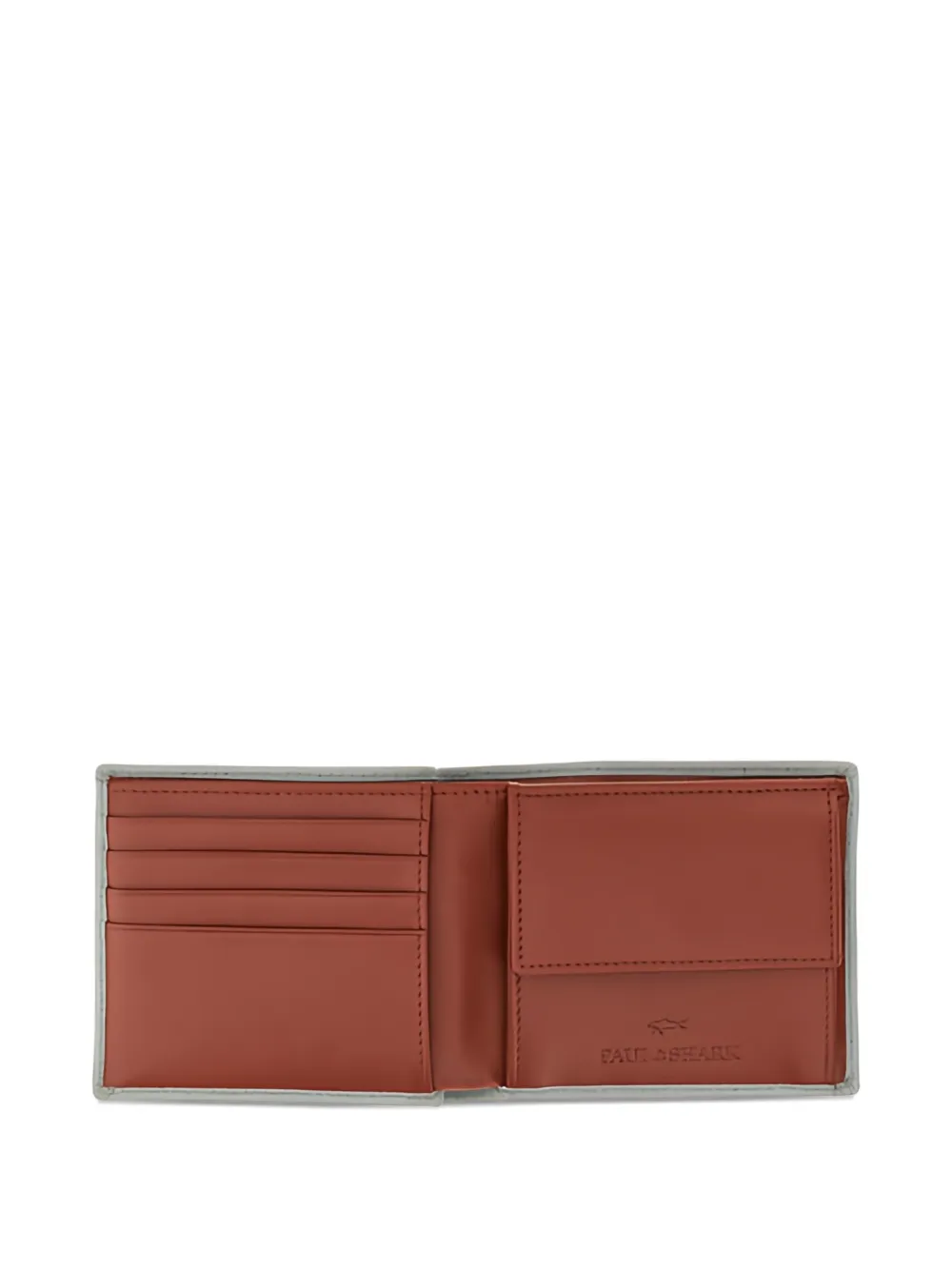 Paul & Shark Leren portemonnee met verfraaid logo Beige
