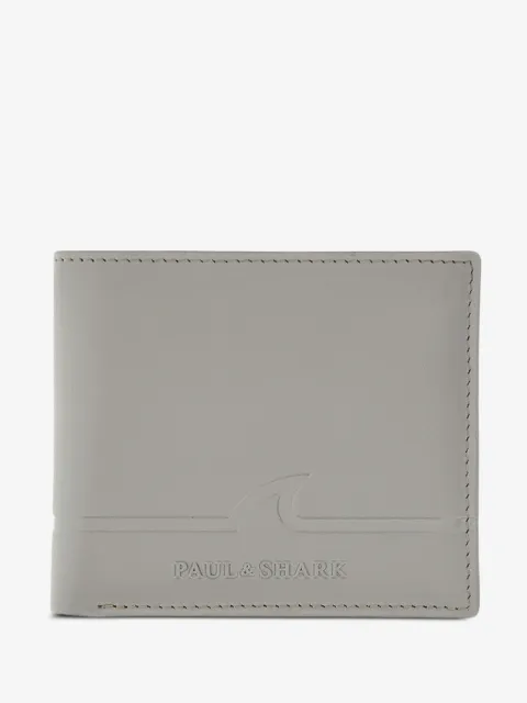 Paul & Shark fin-embossed leather billfold wallet