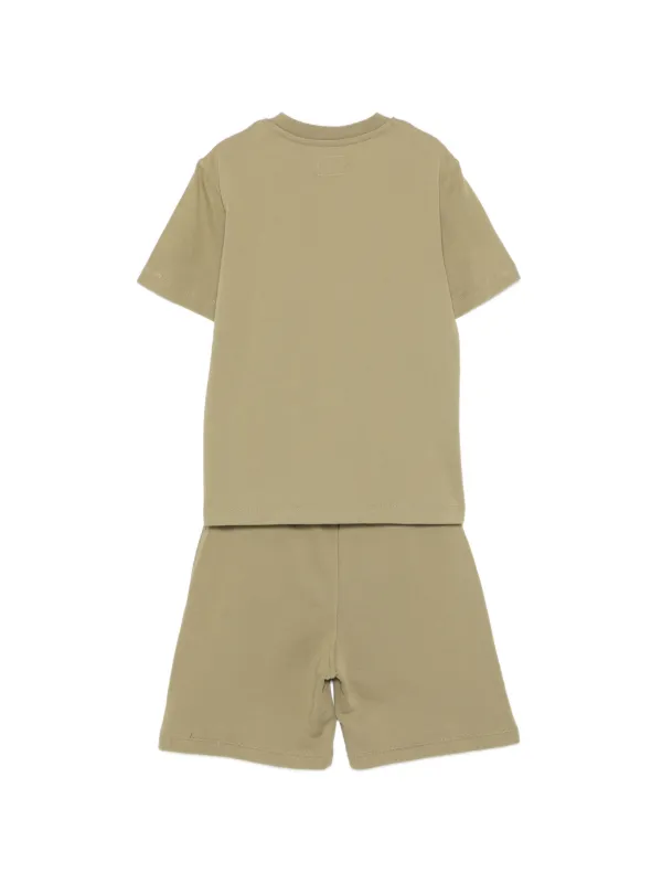 C.P. Company Kids Logo t-shirt Short Set (set Of two) | Green 