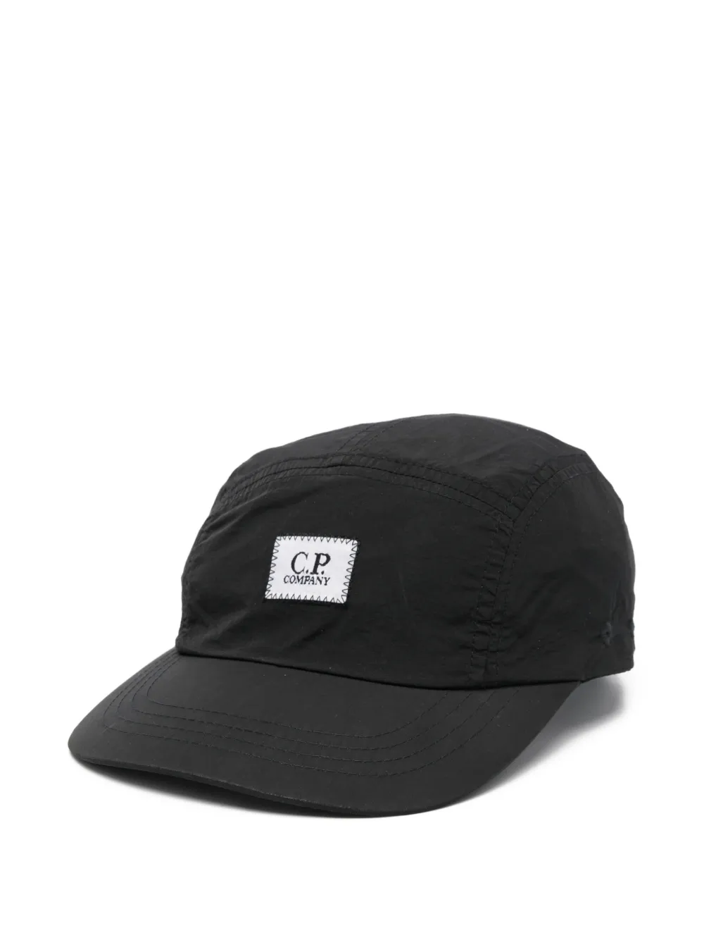 C.P. Company Kids logo-patch hat - Nero