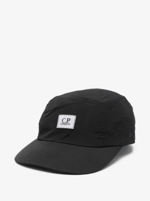 C.P. Company Kids logo-patch hat