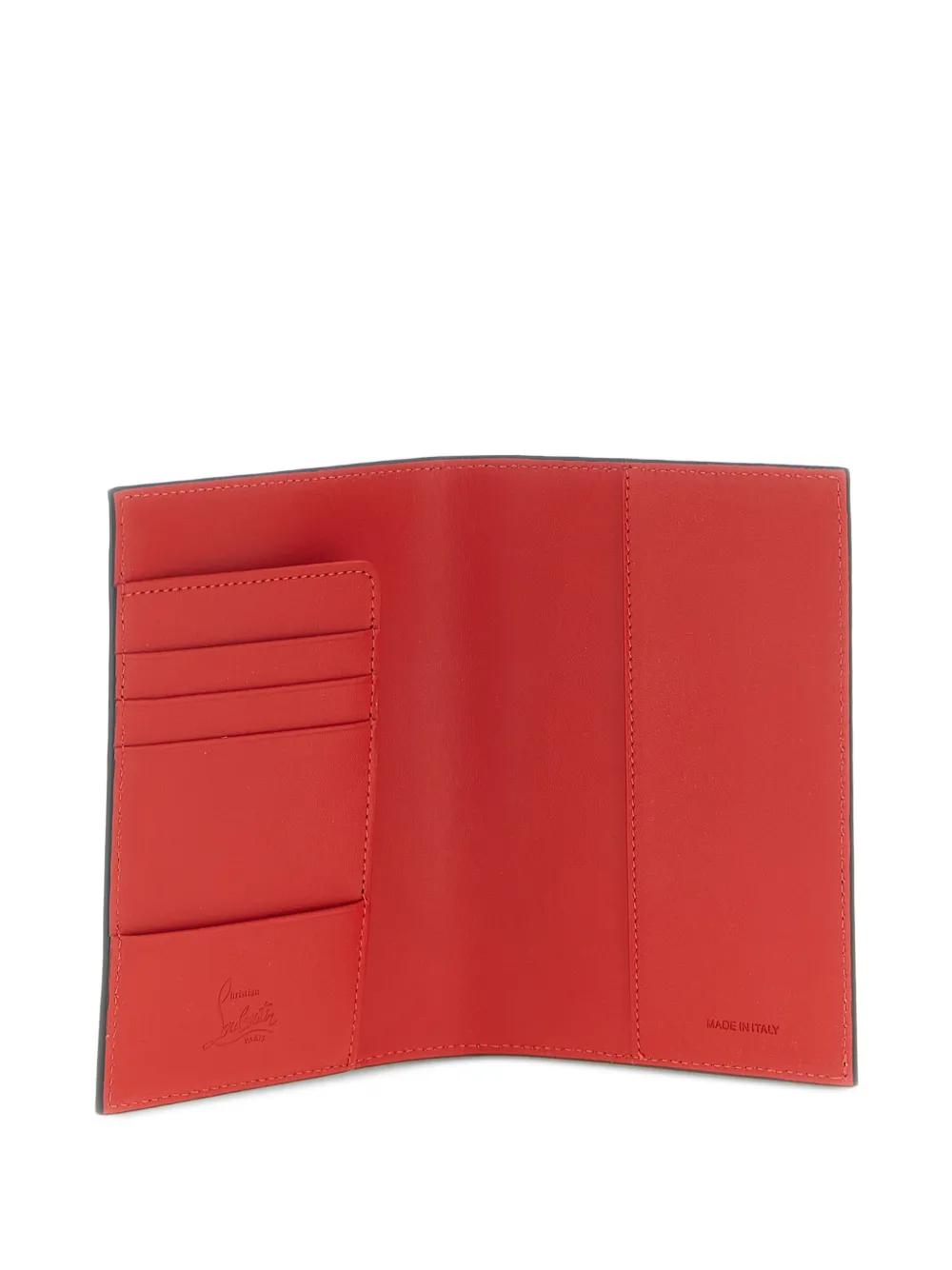 Mooncrest metal-logo embossed passaport holder