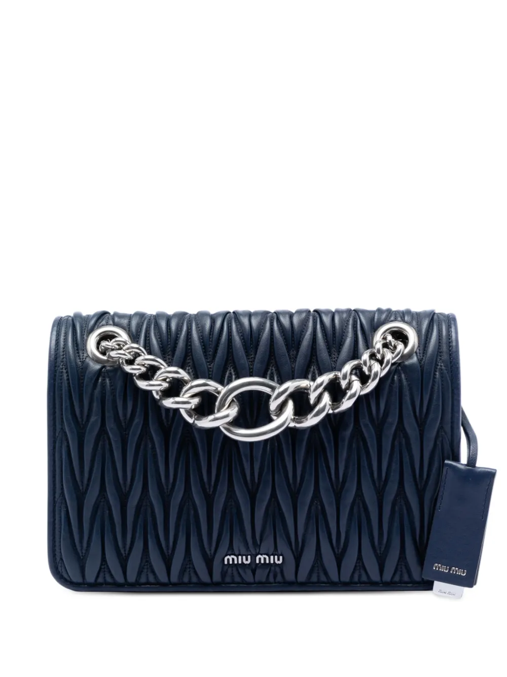 Miu Miu Pre-Owned 2010-2026 Matelasse Nappa Club shoulder bag - Blu