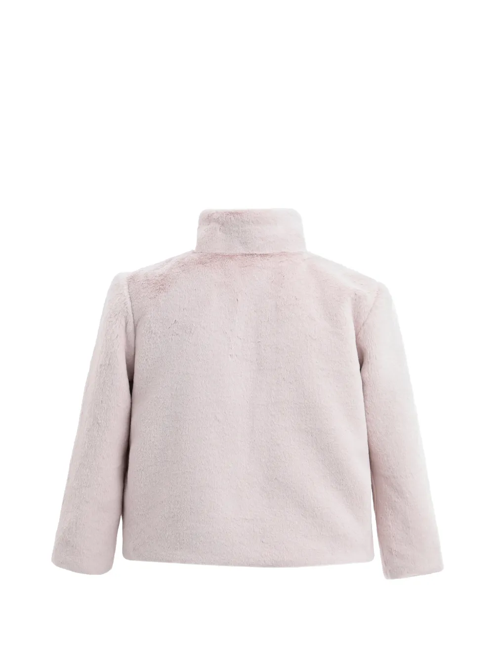  Tulleen Plush Asymmetrical Bow Coat - Pink 