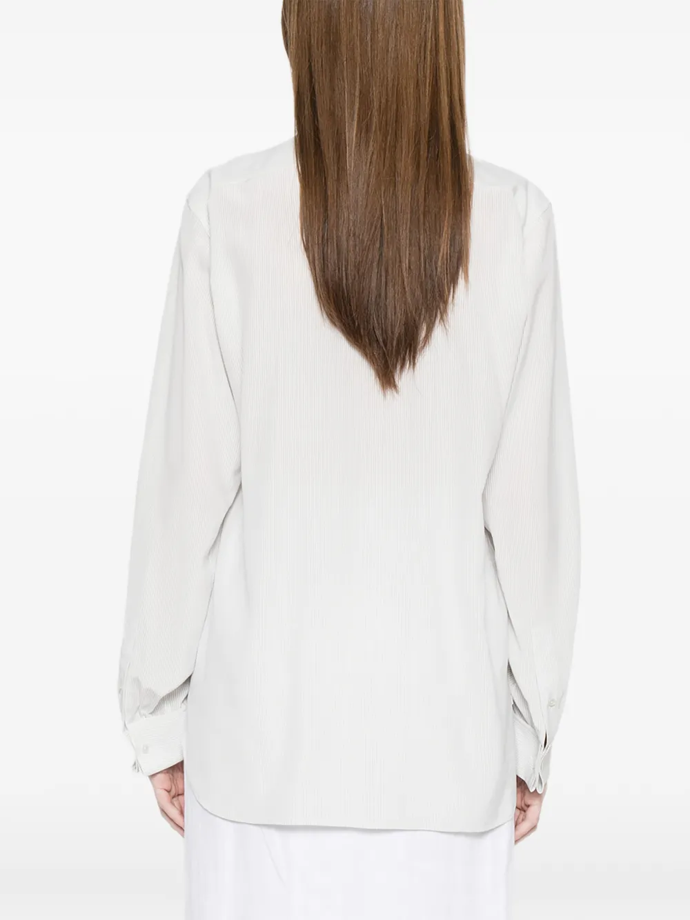 The Row Fiora gestreepte blouse Wit