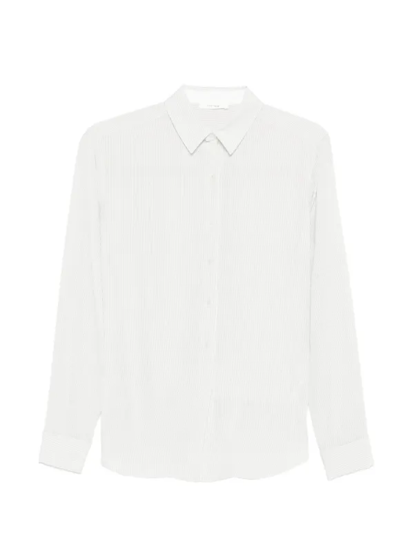 The Row Fiora Striped Shirt in White