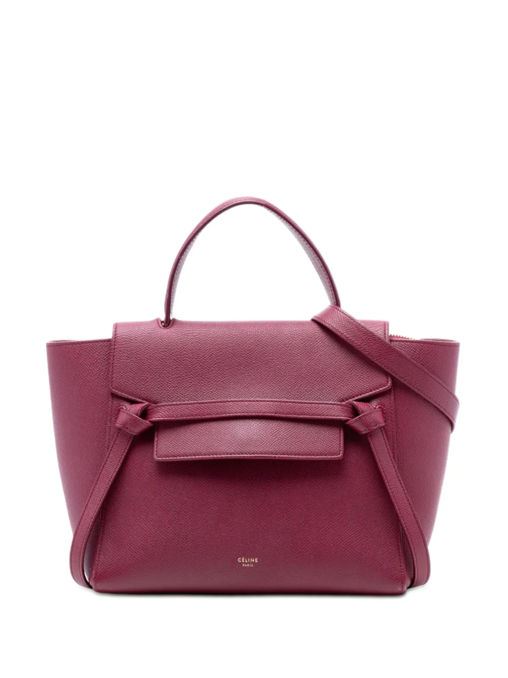 Celine Pre-Owned 2017 Micro Grained Calfskin Belt Bag satchel - Rosso