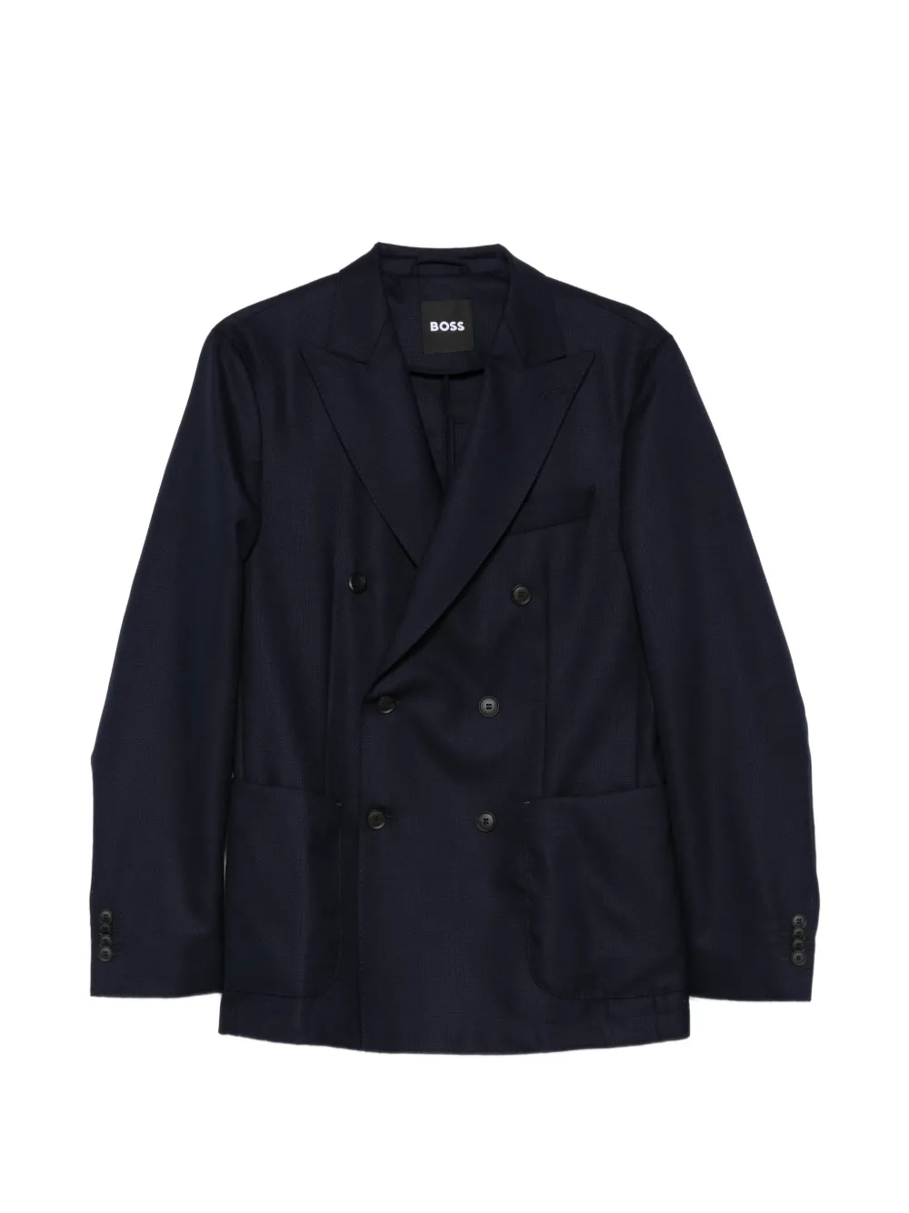 BOSS double-breasted blazer - Blu