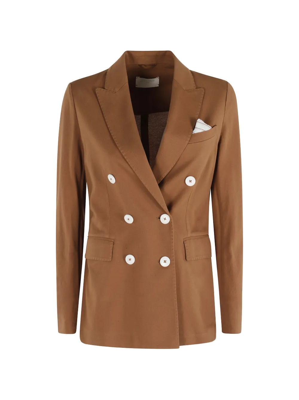Circolo 1901 double-breasted lightweight blazer - Brown