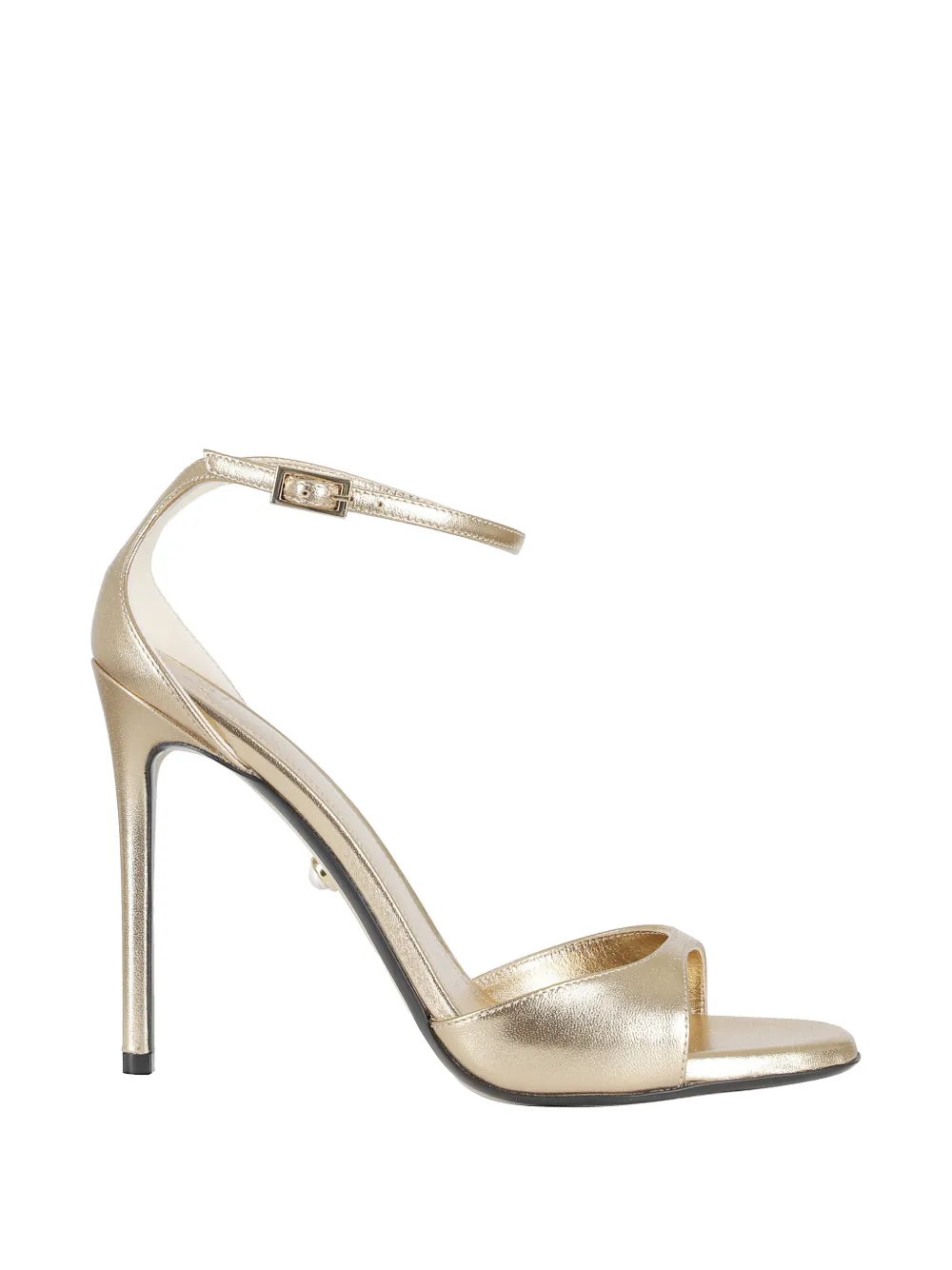 Alevì Bar 110 Leather Pumps In Gold