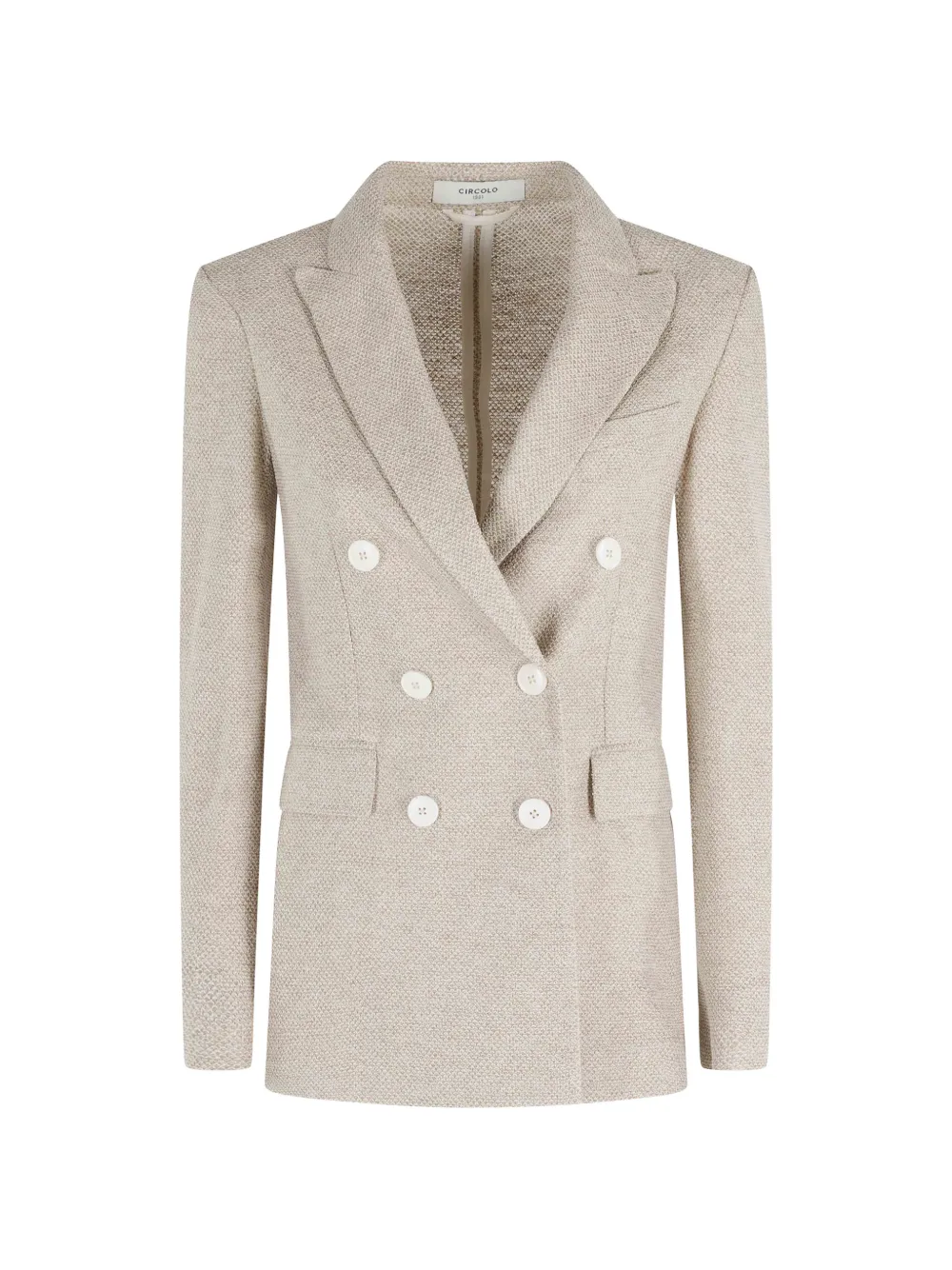 Circolo 1901 mélange double-breasted blazer - Toni neutri
