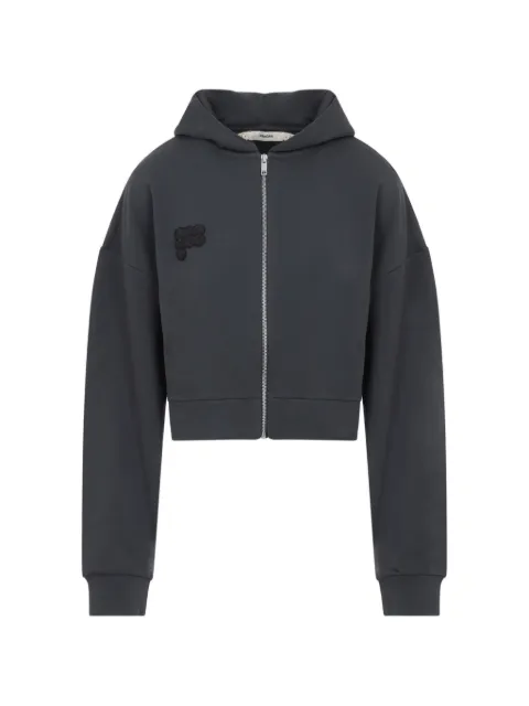 Pangaia hoodie zippé à logo brodé