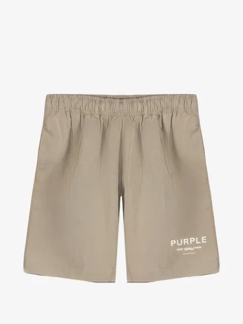 Purple Brand logo-print shorts