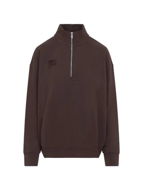 Pangaia half-zip mock-neck sweatshirt