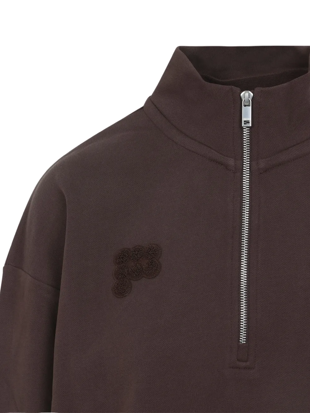 Half-Zip Mock-Neck Sweatshirt