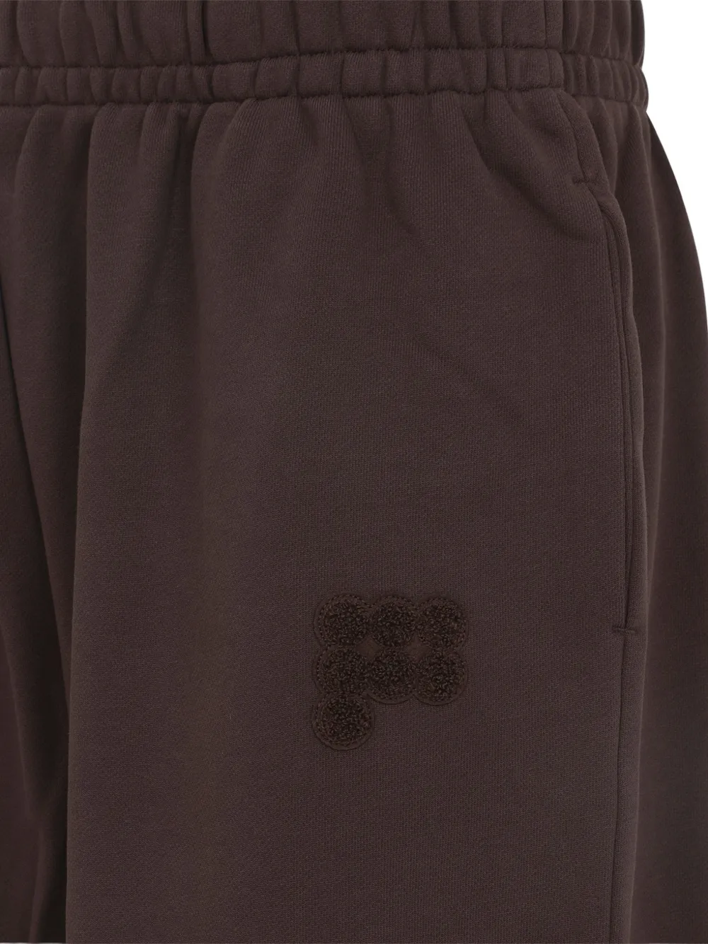  Pangaia Elasticated Embroidered Track Pants - Brown 