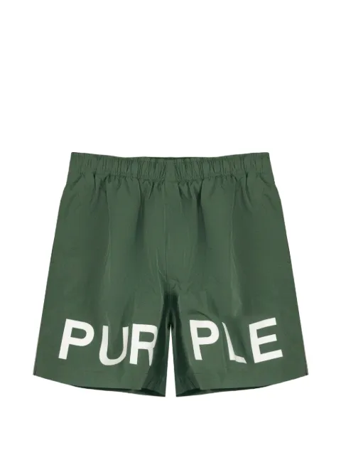 Purple Brand lightweight logo-print shorts