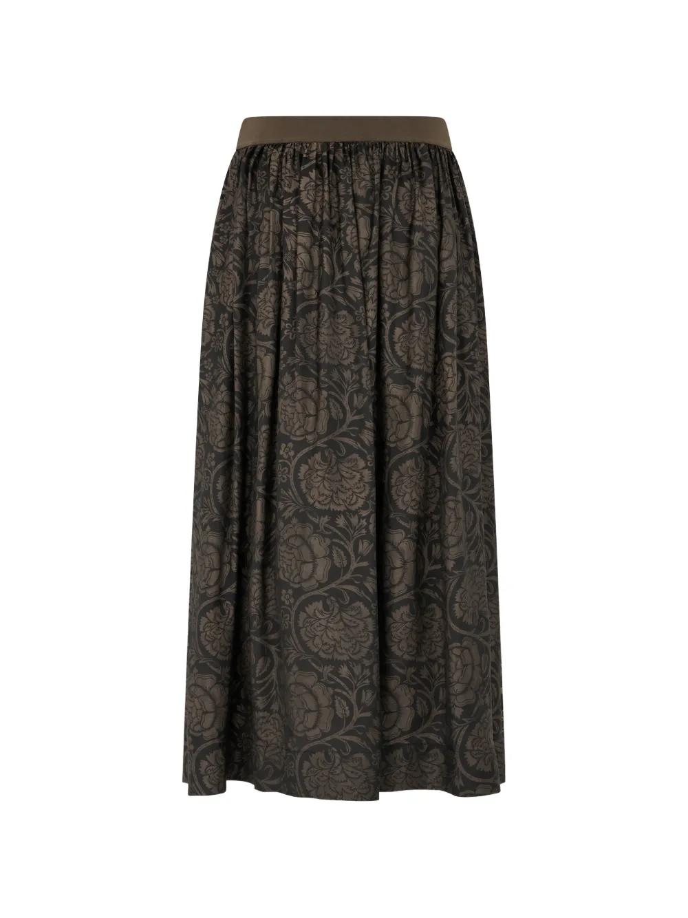  Uma Wang Floral-print Skirt - Black 