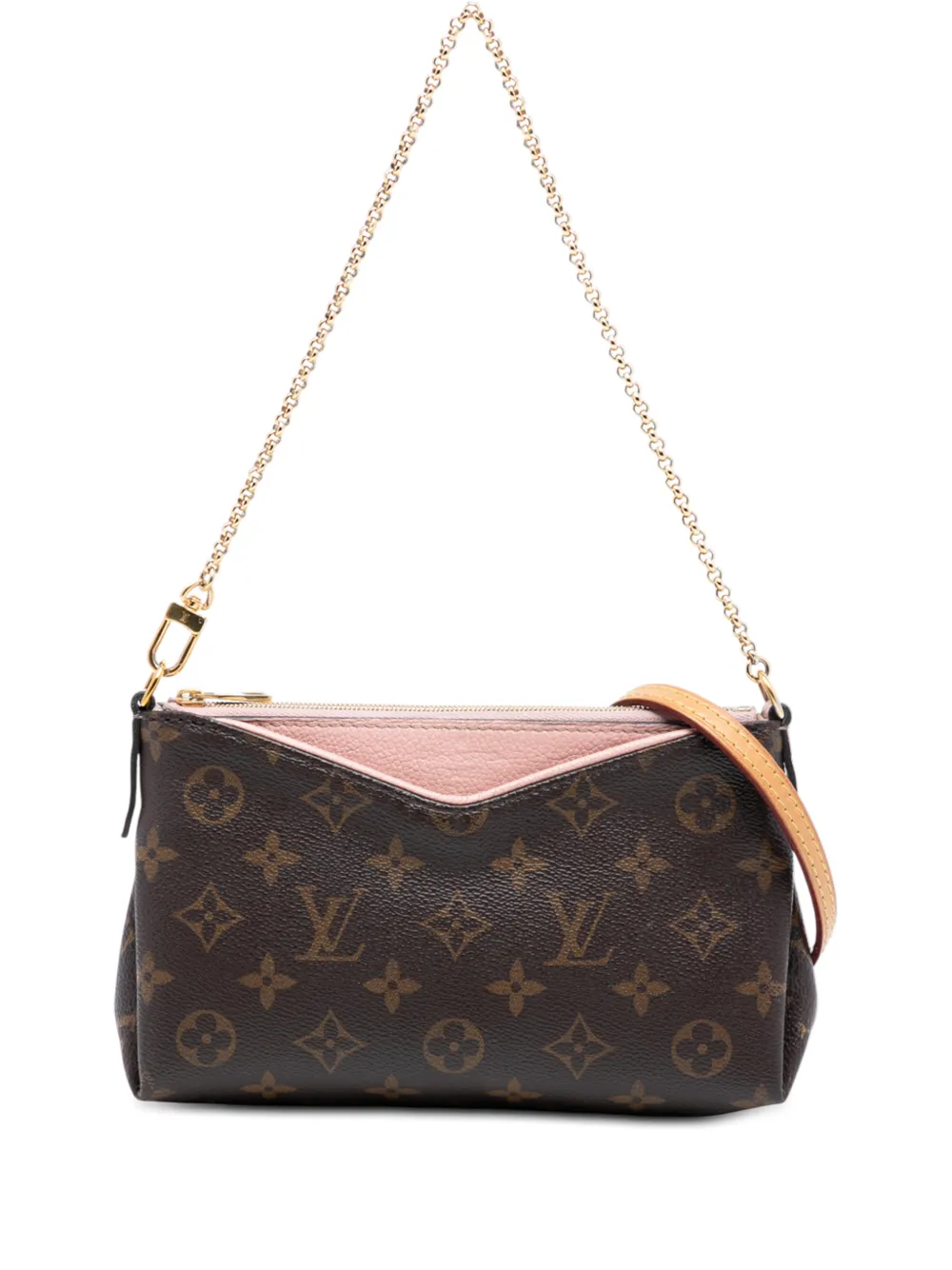 Louis Vuitton Pre-Owned 2017 Monogram Pallas Clutch satchel - Marrone