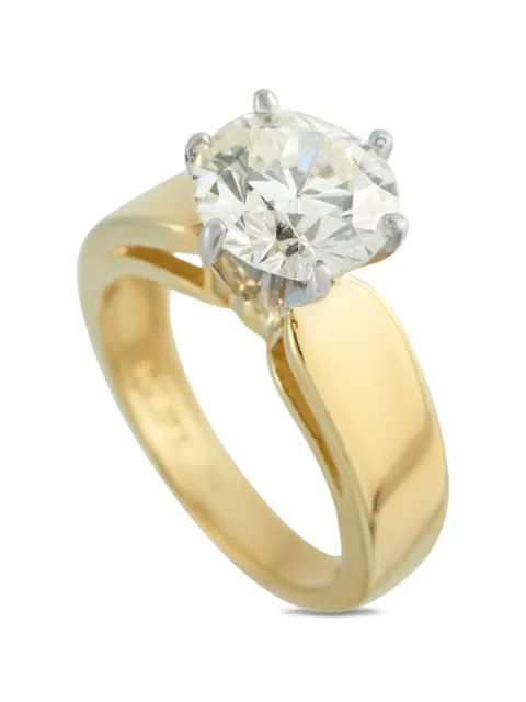 LB Exclusive embellished diamond solitaire ring