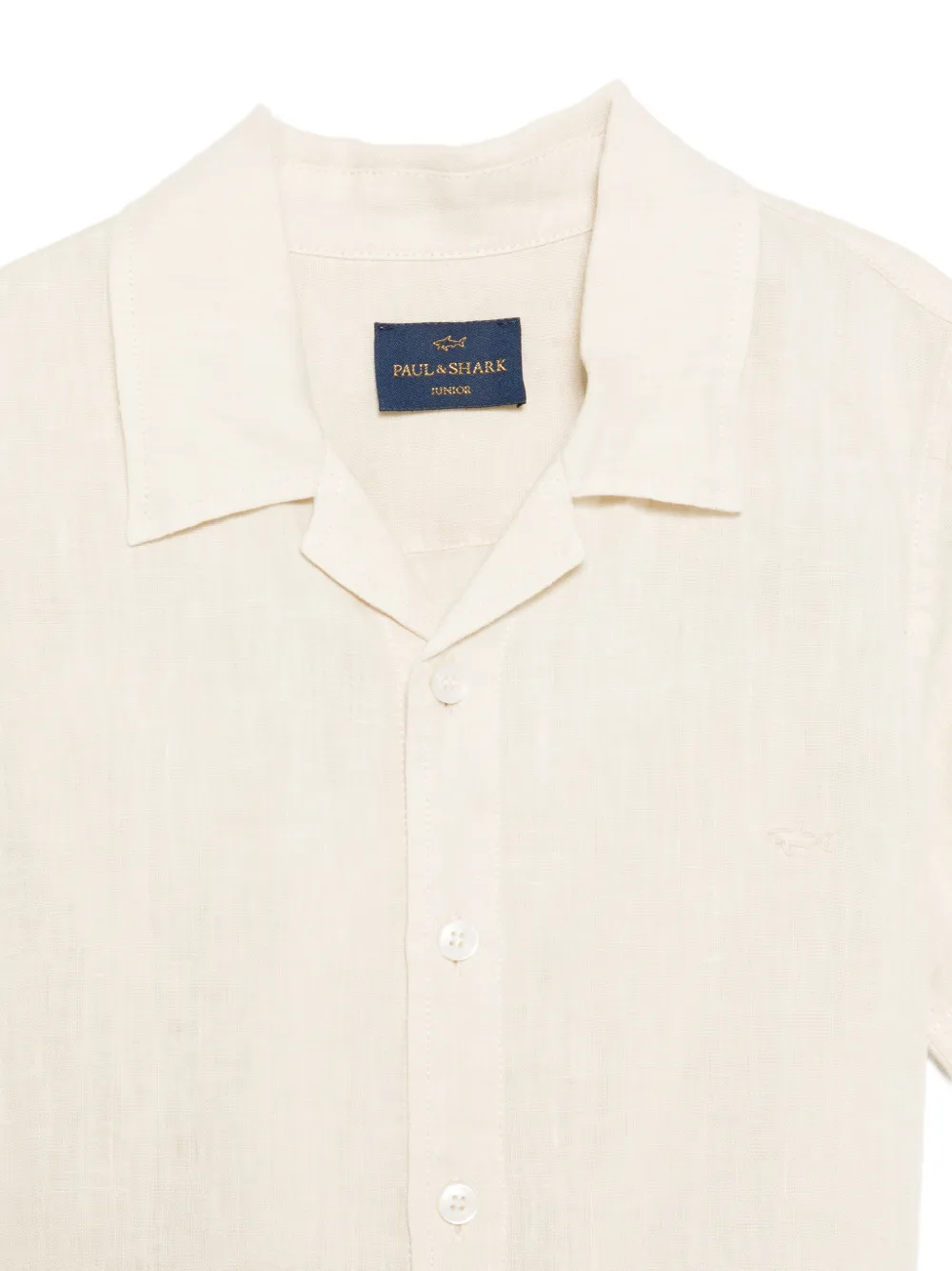  Paul & Shark Junior Notched Collar Shirt - Neutrals 