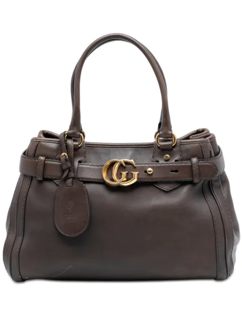 Gucci Pre-Owned 2016-2026 Interlocking G Running shopper van kalfsleer