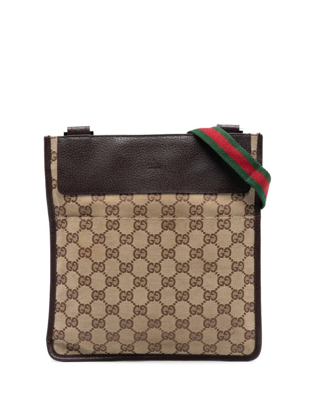 Gucci Pre-Owned 2000-2015 GG Canvas Web crossbody bag - Marrone