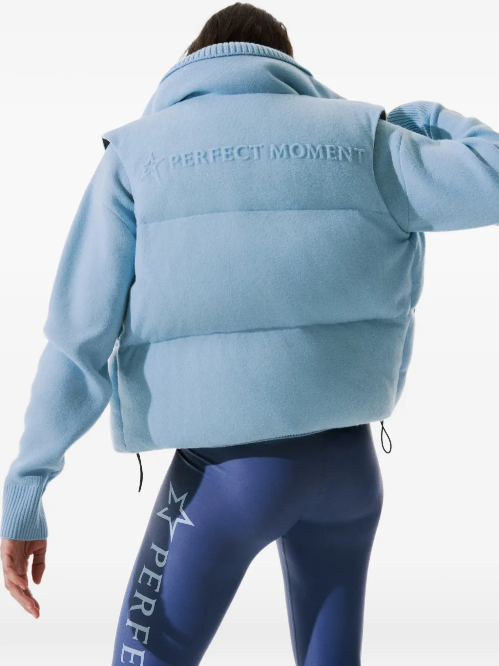 Perfect Moment Bodywarmer met hoge hals Blauw
