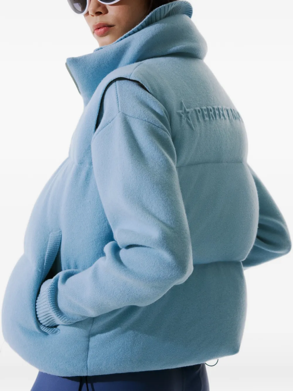 Perfect Moment Bodywarmer met hoge hals Blauw