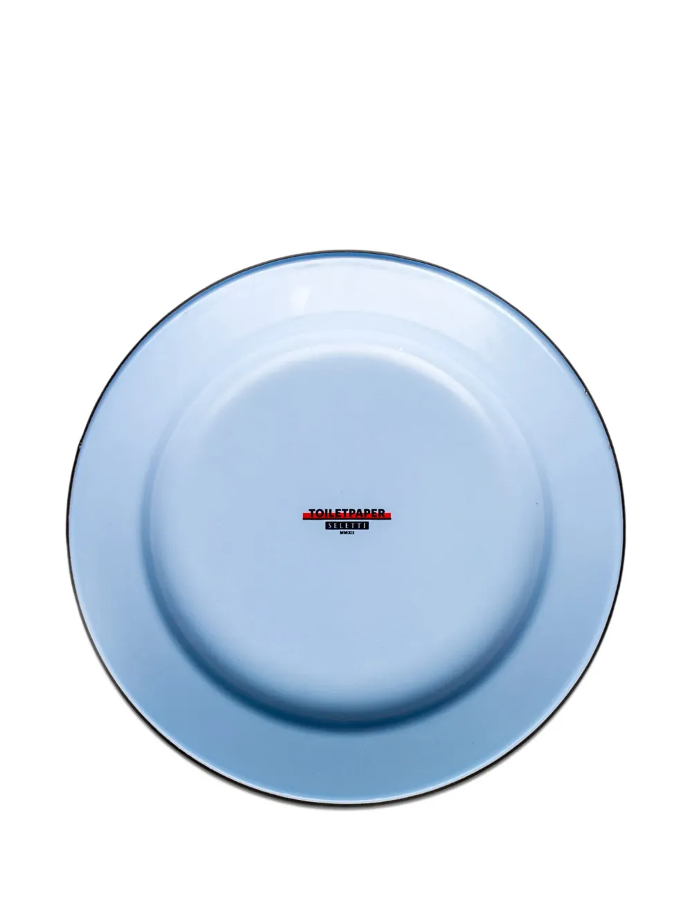  Seletti X Toiletpaper Horse-printed Metal Plate - Blue 