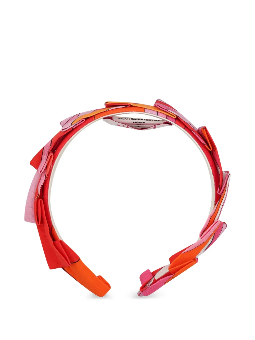  Pucci Junior Diadema Estampada - Rojo 